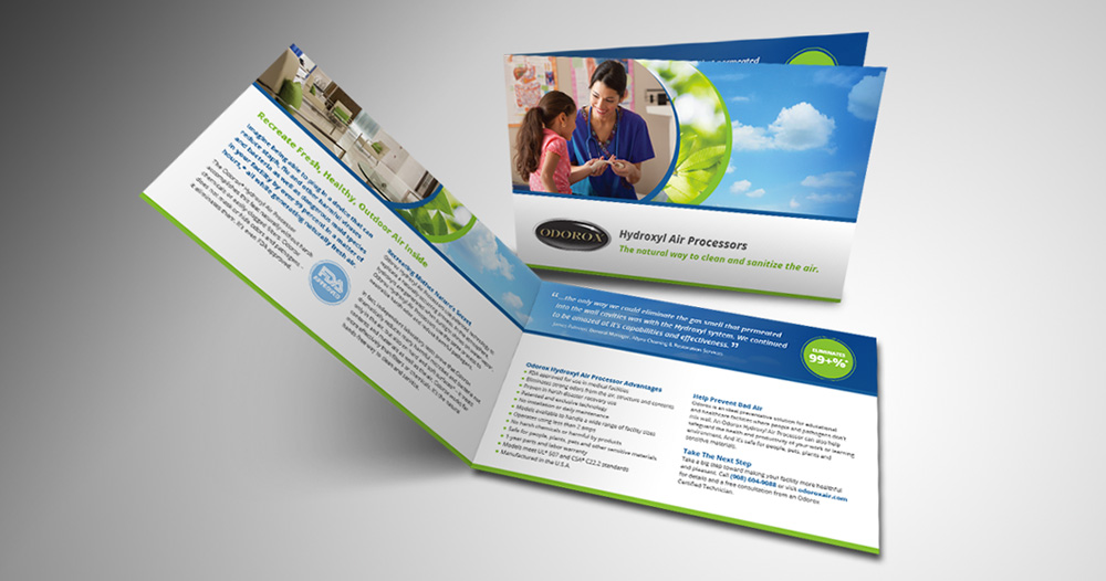 odorox air brochure design