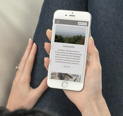 RQ Floors home page website design