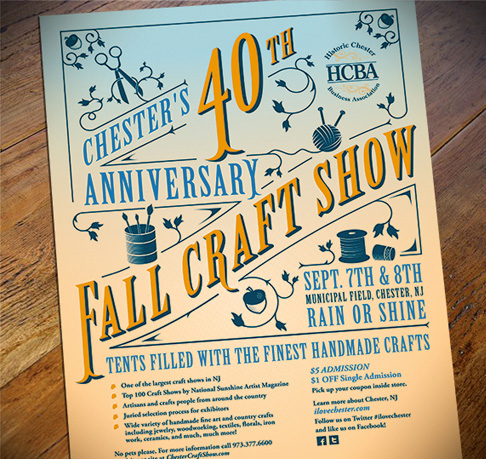 chester new jersey festival poster design