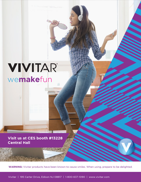 vivitar electronics company advertisement design