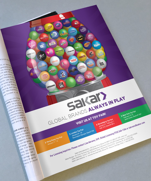 Sakar Licensing advertisement colorful fun ad