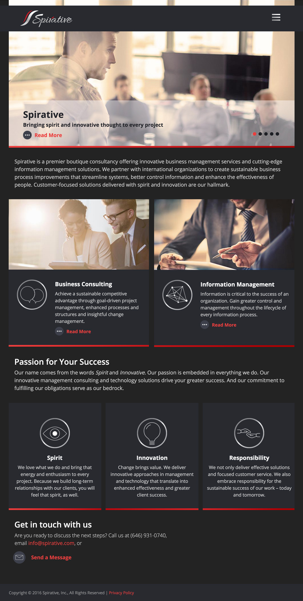 technology consulting firm best black responsive website design