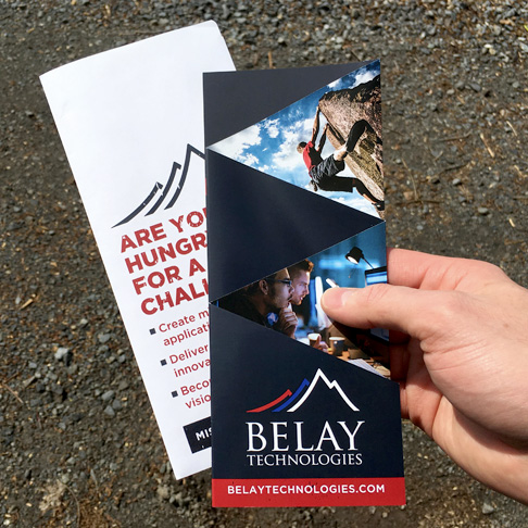 Technology quad-fold brochure design
