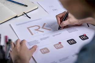 Close Up Drawing Sketches Logo Design