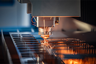 Cnc Laser Cutting Of Metal, Modern Industrial Technology.