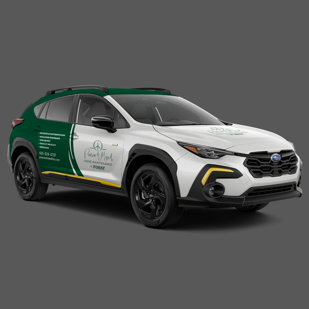 Peace Of Mind Crosstrek Wrap Design