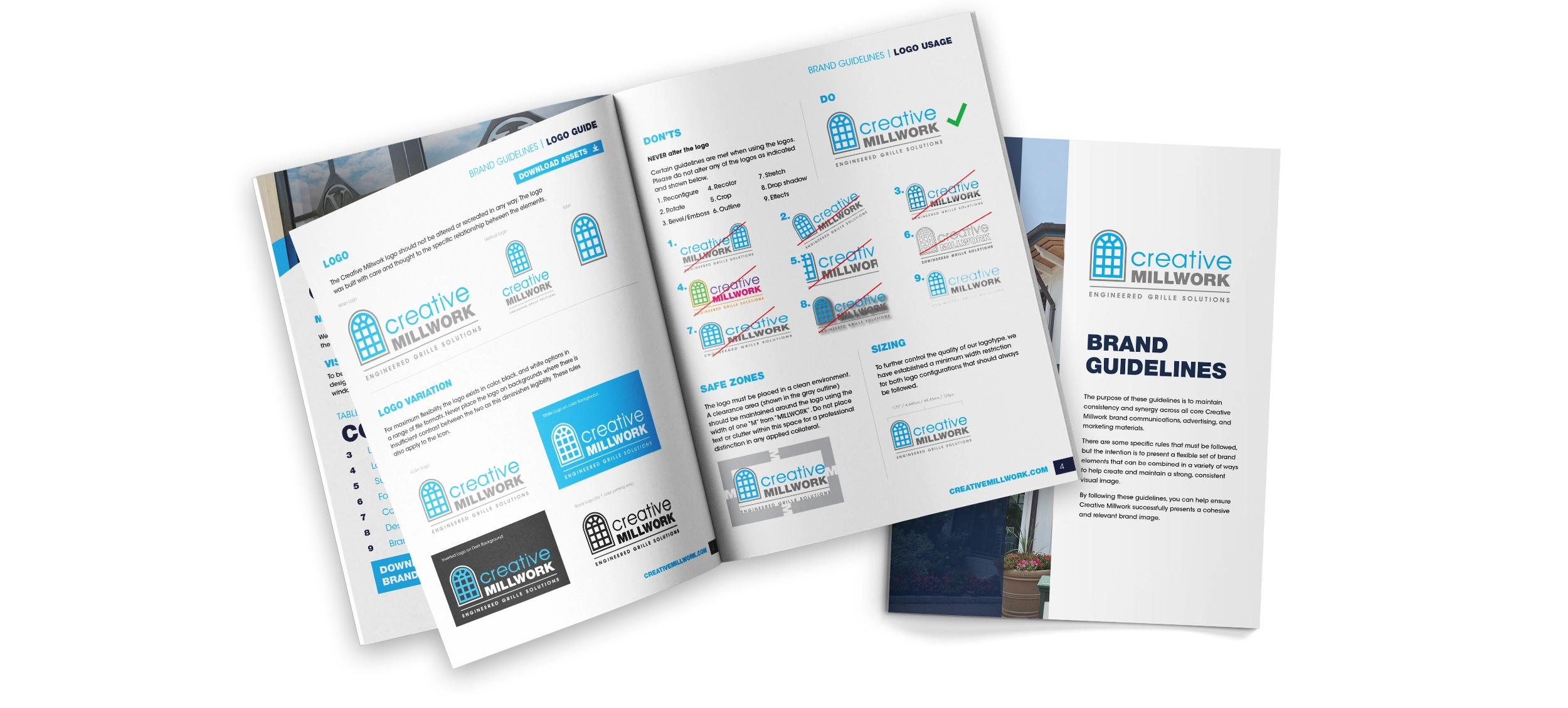 Creative Millwork Branding Guide Design 1