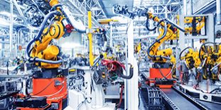 Robots In A Car Factory