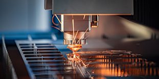 Cnc Laser Cutting Of Metal, Modern Industrial Technology.